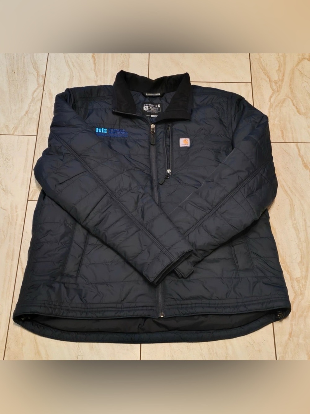 Carhartt Women’s XL rain defender Gilliam lightweight insulated jacket navy blue